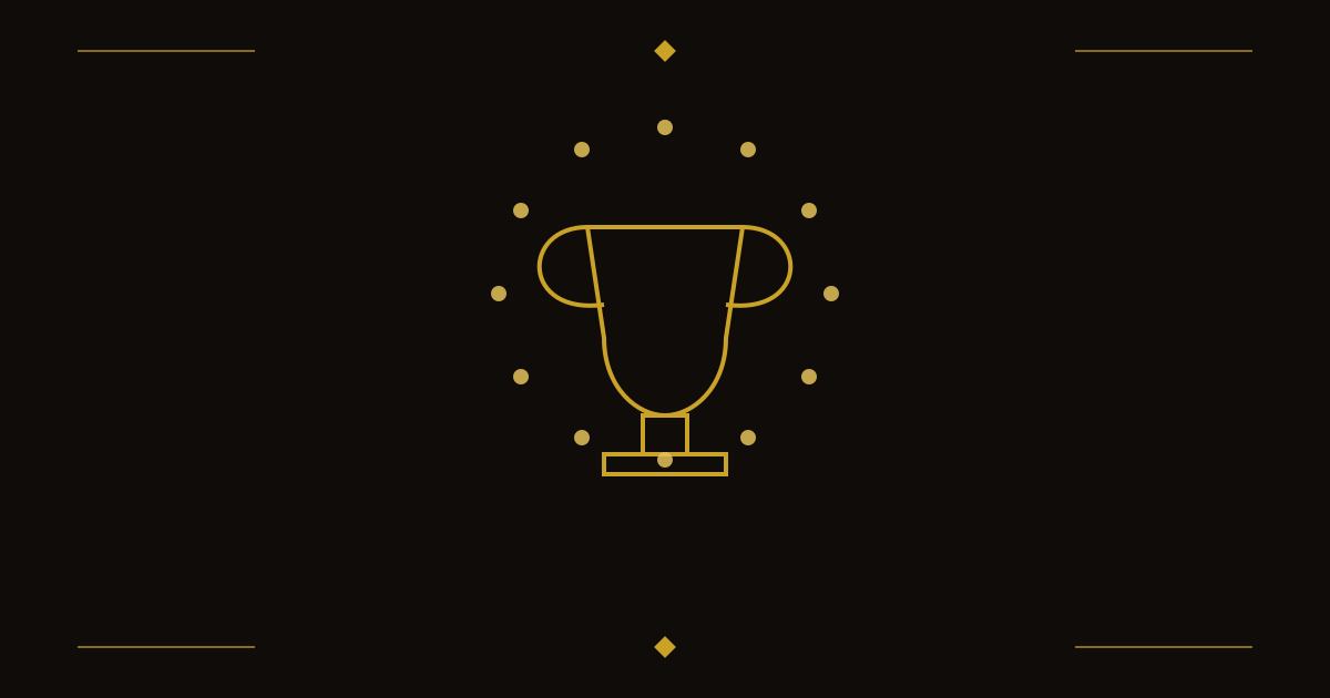 Trophy with a burst of coins